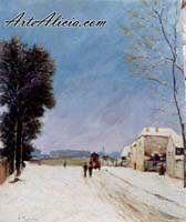 Pinche para ampliar cuadro: Efecto de nieve de Sisley